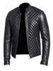 Noora Lambskin Mens Leather Jacket | Stylish Motorcycle DIAMOND QUILTED Pattern Slim Fit Biker Leather Jacket | BLACK Leather Jacket | Gift Fr Him