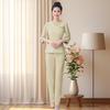 Women's Elegant Short Sleeve Spa Technician Uniform Set 2026