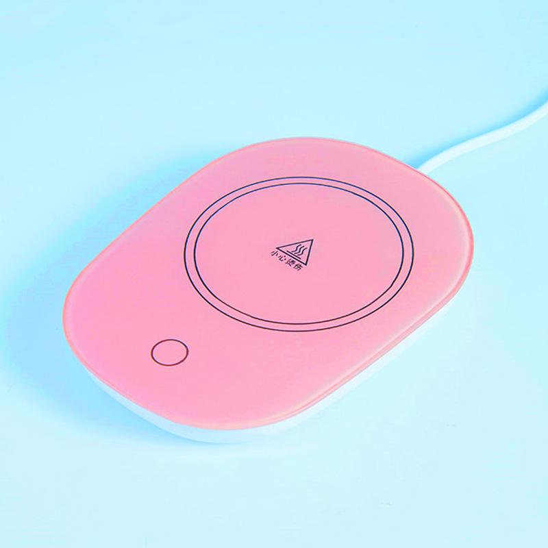 Hrnek na kávu Ohřívač podložka Ohřívač šálků Podložka na stálou teplotu Vyhřívání USB Sada podložky pod elektrický hrnek Mléko Čaj Voda Dárek do domácí kanceláře
