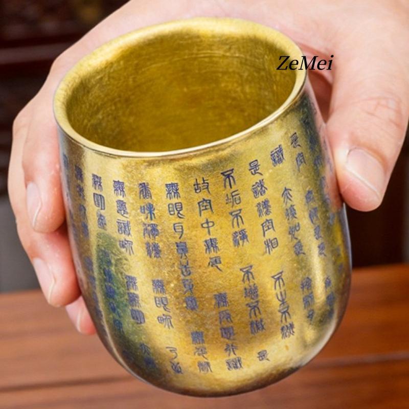1 Stück reine Titan-Doppelwand-Kaffeetasse, Laser-gravierter Text Wasserbecher Silber-Grau Trinkbecher für das Büro Teetasse Exquisite Kaffeetasse