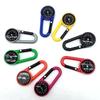 6Pcs Compasses Carabiner Hook ABS Compasses Keychain For Kid Adult Outdoor Hiking Mountaineering Camping Gear Accessory