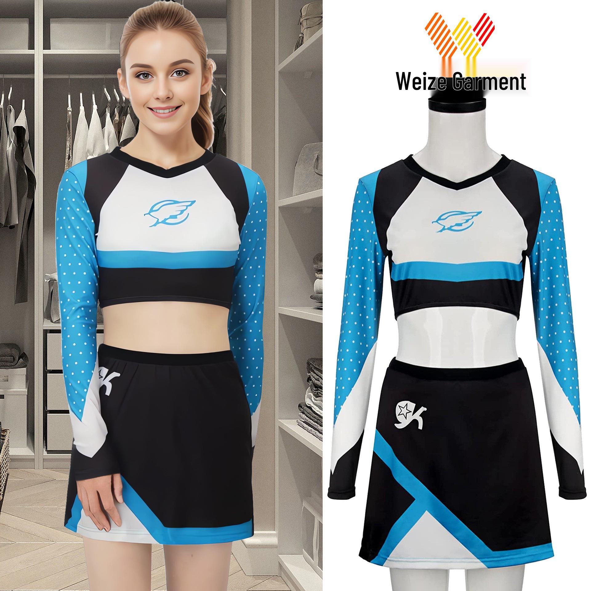 

Excited Cheerleader Maddy Style Performance Costume Set for Women S