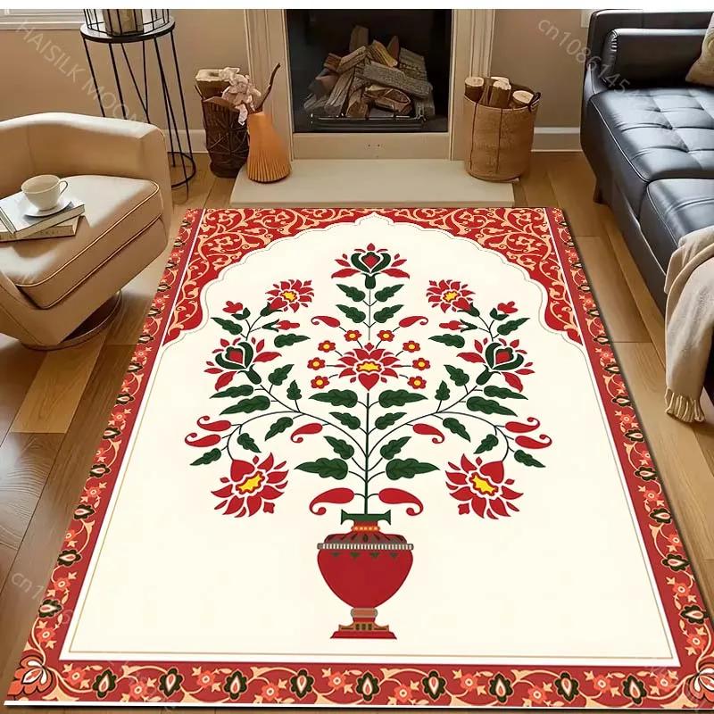 3D Colorful Islamic Style Pattern Carpet for Living Room Bedroom Sofa Doormat Decor Table Area Rug Non slip Floor Mat for Gifts
