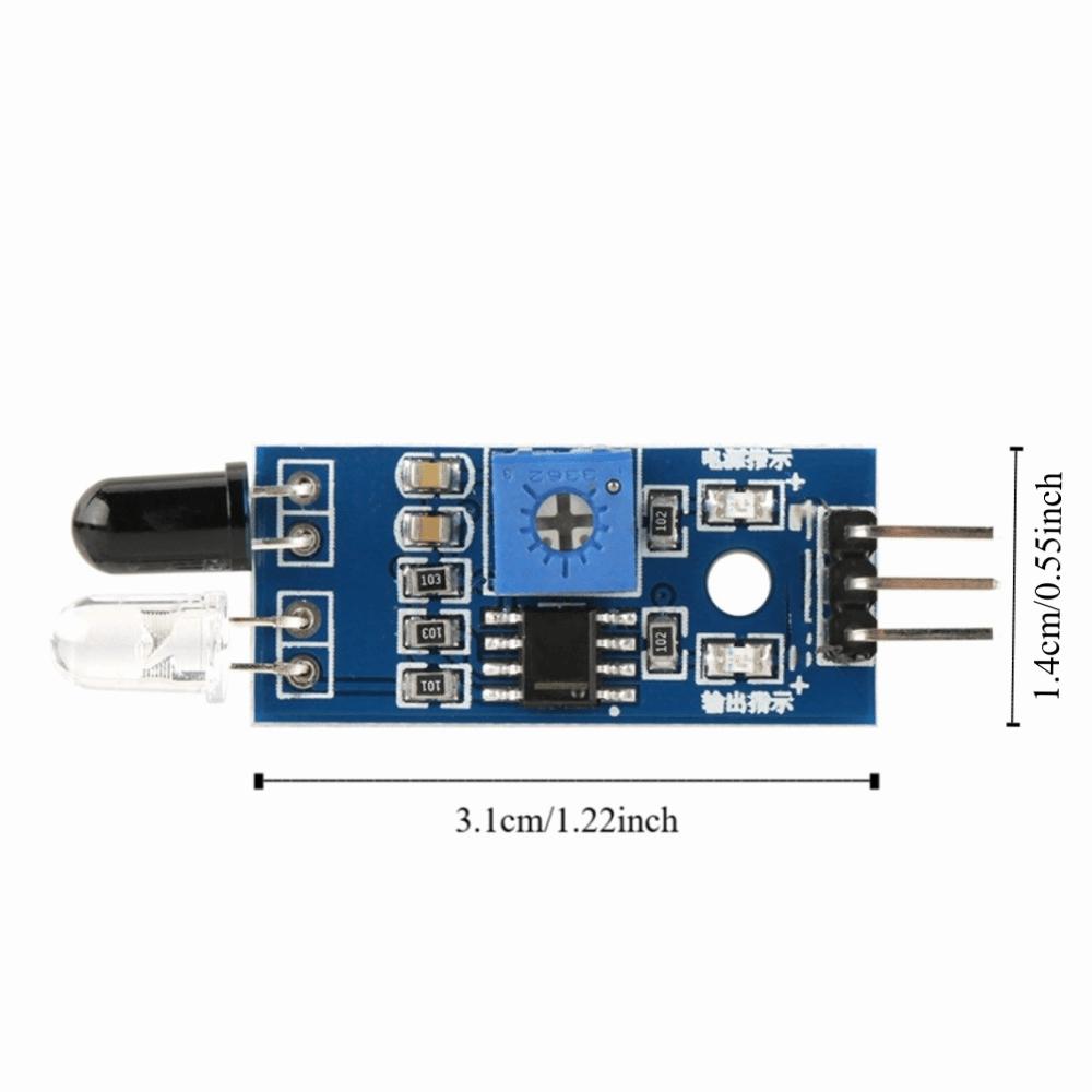 5 PCS 3.3V-5V Obstacle Avoidance Sensor Reflective Photoelectric Switch Photoelectric Sensor Module 3-pin Infrared Tube Module