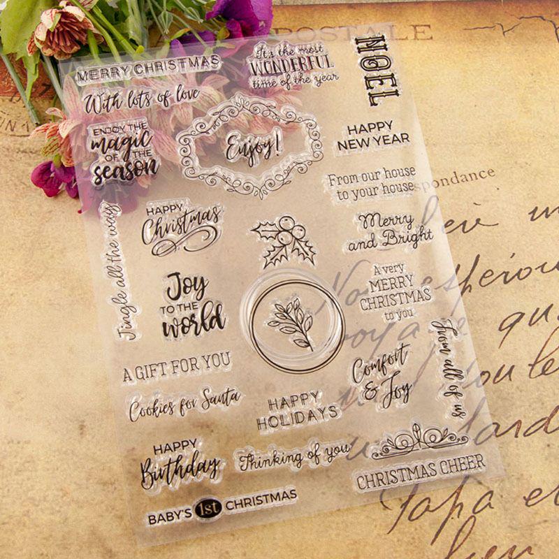 Buy Silicone Clear Seal Stamp DIY Scrapbooking Embossing Photo Album ...