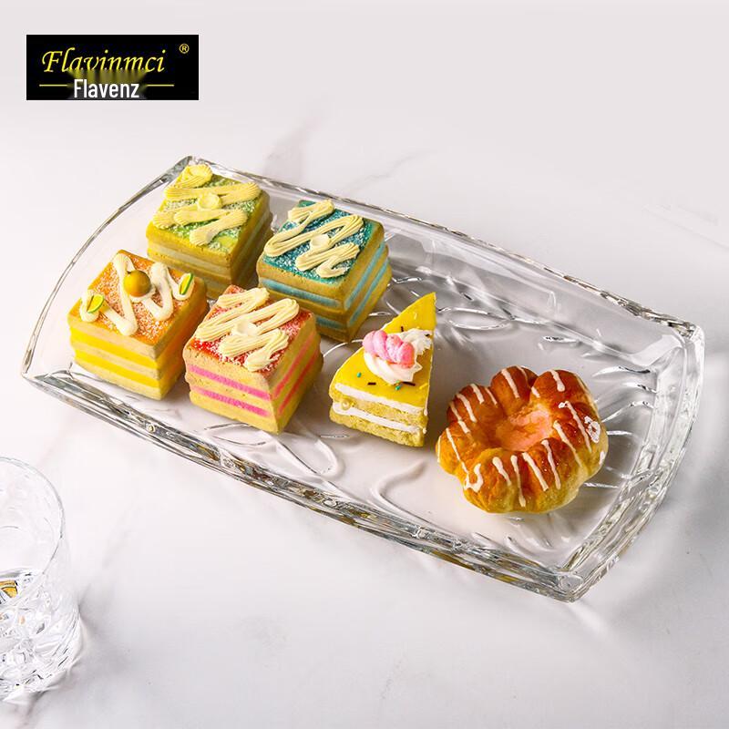 Flavinmci Nordic Crystal Glass Fruit and Snack Tray