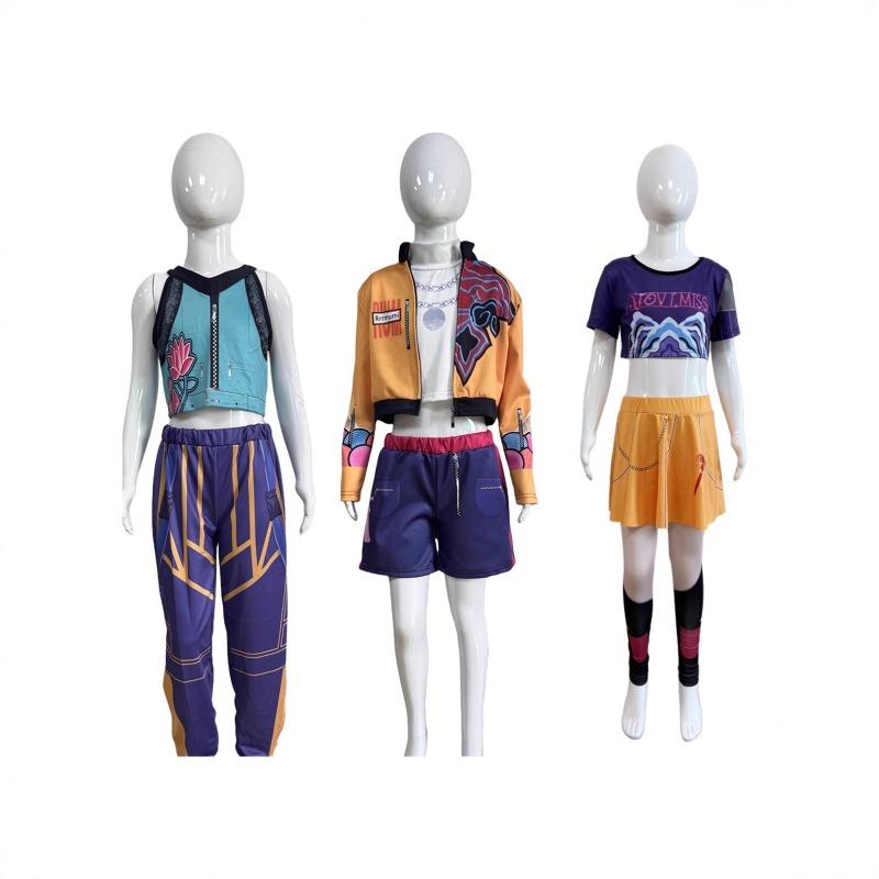 Witch Hunters Costume Print New Girl Pop Singer Halloween Stage Suit Costume