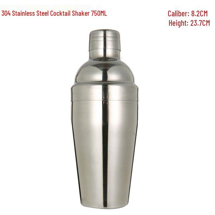 Glass Cocktail Shaker Set: Hand-Shaking Cup, Muddler, and 304 Stainless Steel Measuring Tools