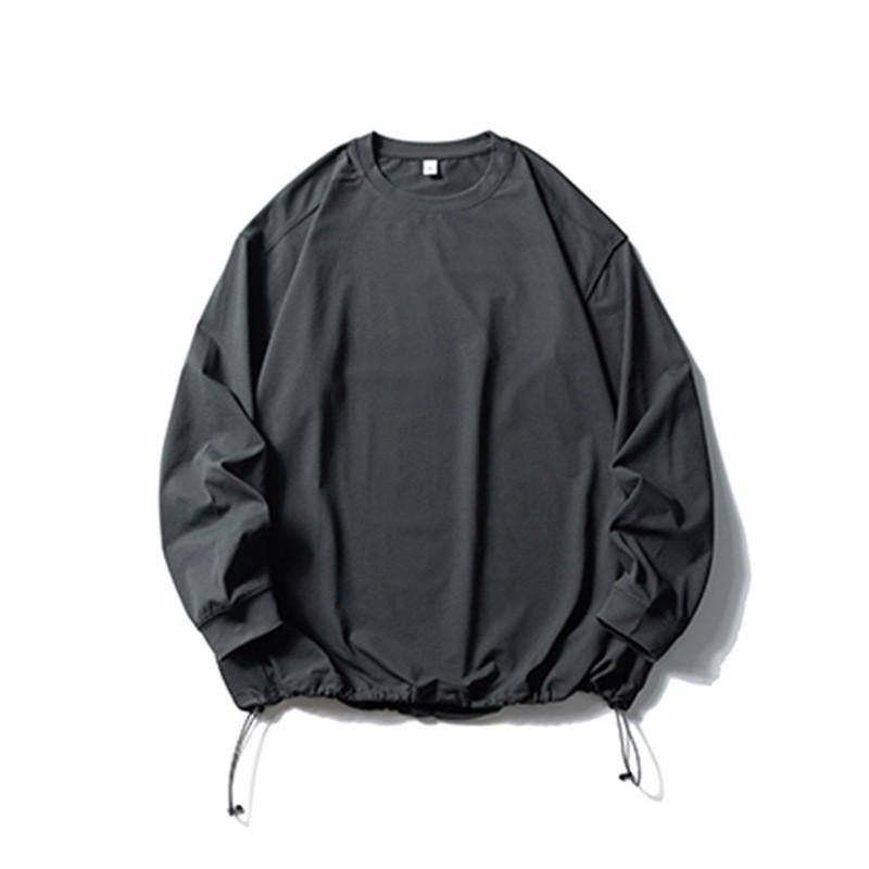 Mens Long Sleeve T Shirt Outdoor Quick Dry Sun Protection Loose Solid Color Casual Streetwear