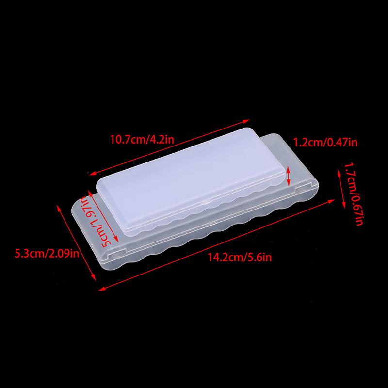 Contenitore rigido per batterie in plastica trasparente portatile da 10 slot per accessori per organizzatori di batterie AAA/AA