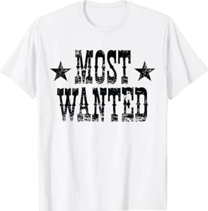 Western Country Music Cowgirl Cowboy Outfit Most Wanted T-Shirt 2XL