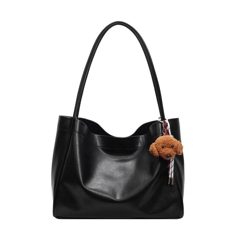 Fashion Interior Compartment Casual Tote Bags Soft Solid Bags for Women  High Quality Soft Zipper PU Women's Handbags