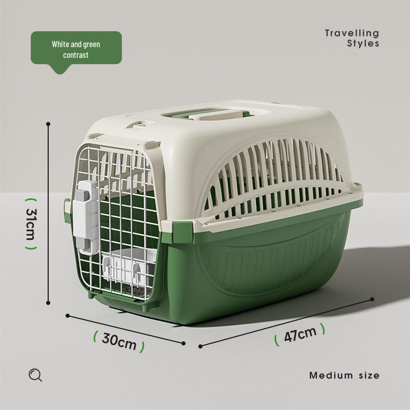 Portable Airline Cat Carrier – Handheld Plastic Cat & Dog Cage