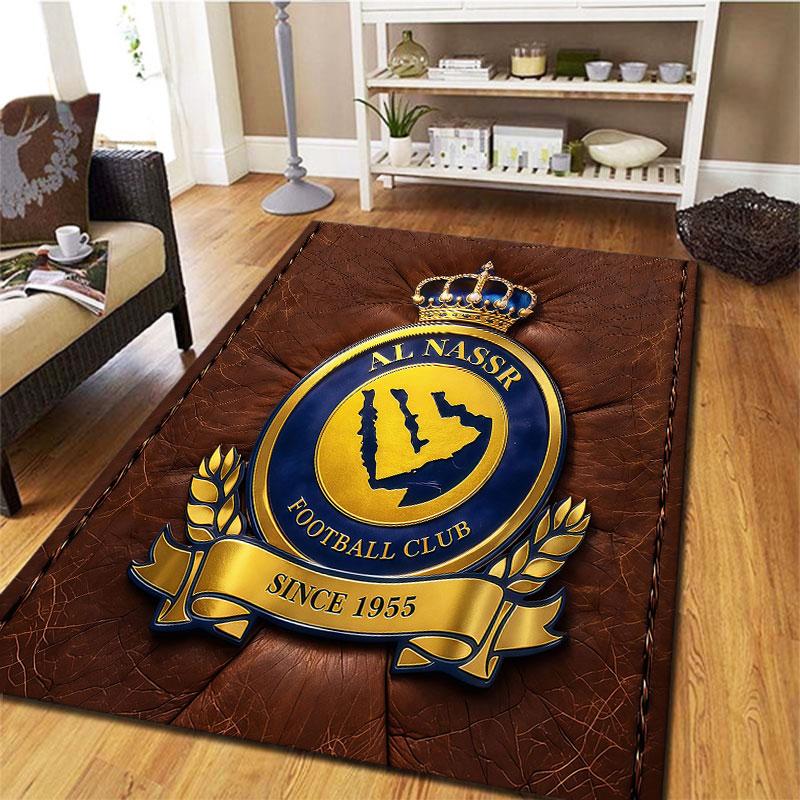 Al-Nassr FC Carpet Rug for Living Room Bedroom Home Sofa Decoration,Kids play Non-slip Floor Mat