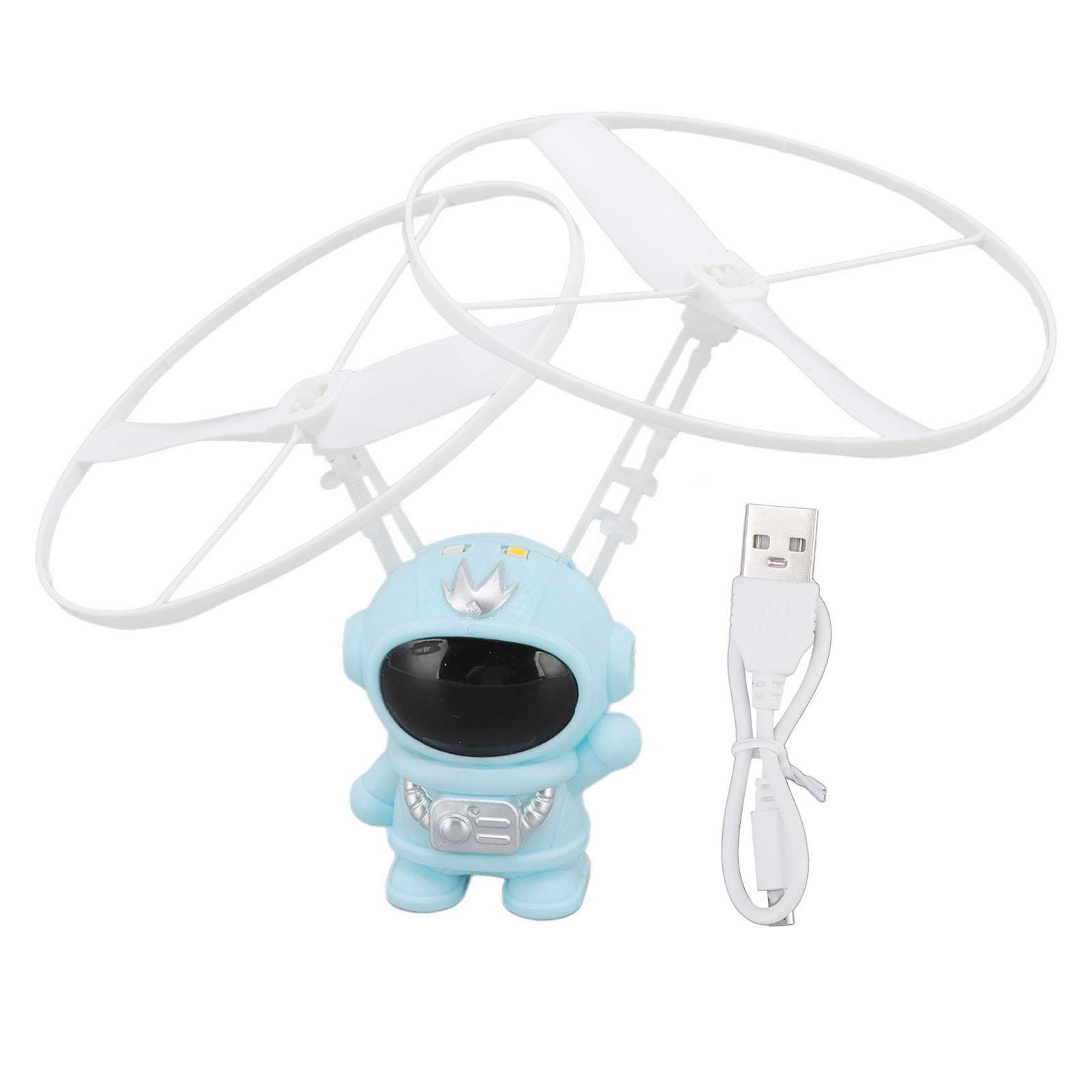

Astronaut Induction Flying Toy Safe Stable Plastic Intelligent Levitation Induction Helicopter Toy синій