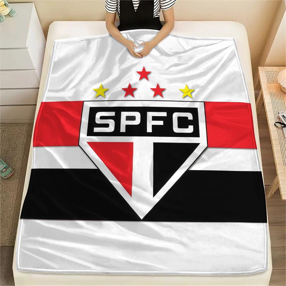 Sao Paulo FC3 Flannel Blanket, High Quality Comfortable for All Seasons, Home Decor, Warmth and Comfort