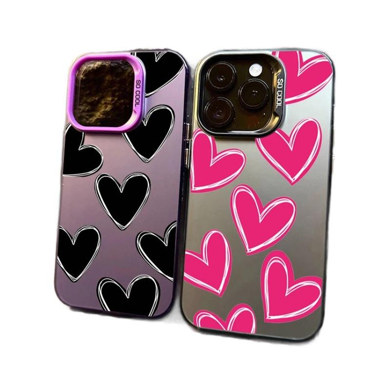 Heart-shaped IPhone 17 Pro Phone Case, 16E/15/14/13 Laser-cut, Apple 11Xs Max/plus