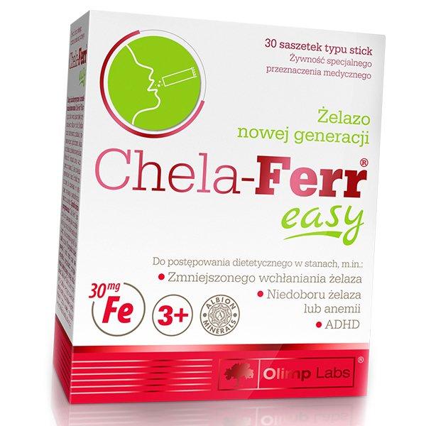 

Железо с Витамином С для взрослых и детей, Chela-Ferr Easy, Olimp Nutrition (36283145) 30packs Raspberry