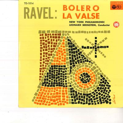 10inch Record NEW YORK PHILHARMONIC LEONARD BERN  Ravel Bolero  La VALSE TD1014 COLUMBIA  Japan Classical Used