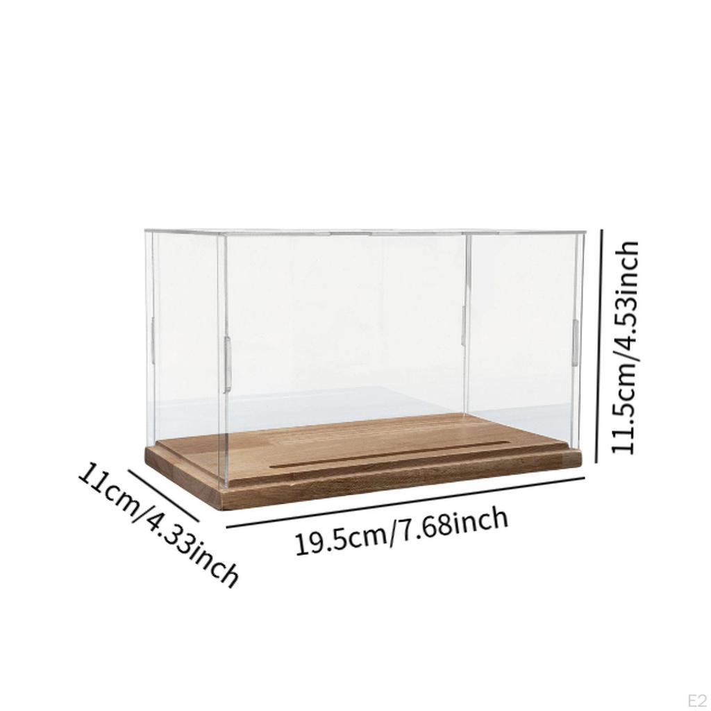 Acrylic Display Case Car Model Box Protection with Base Clear Collection Stand