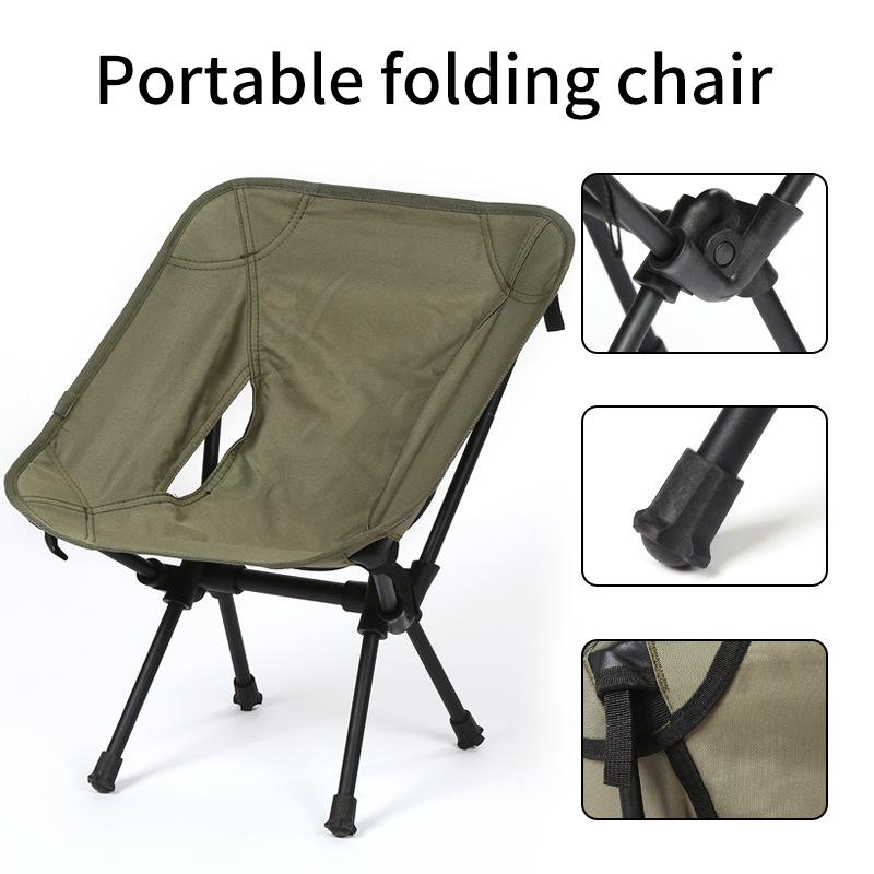 Outdoor Camping Folding Chair Simple Super Light Chair Portable Gardren Furniture Beach Hiking Picnic Seat Tools