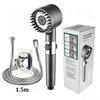 High Pressure Filter Shower Head 3 Modes One-key Stop Water Massage Clean Powerful Pressurized Shower Nozzle