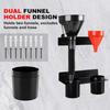 Oil Funnel Storage Rack 2 Pieces Organizer Storage Rack Wall Mount Stand For Camping Shed Breakroom Workshop Home Trailer