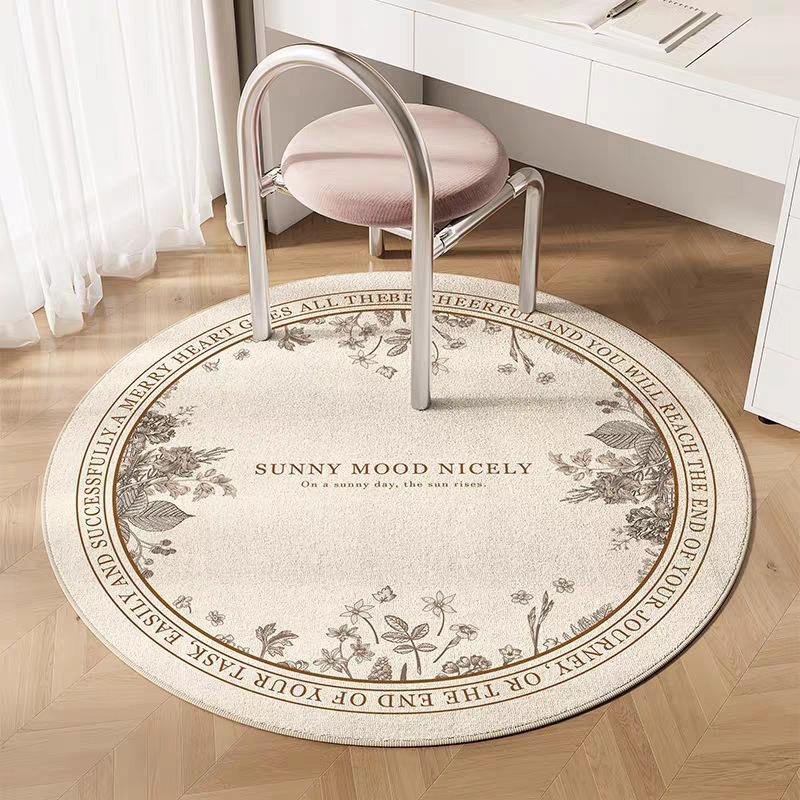 Ins Round Carpet - Soft And Comfortable For Living Room Floor, Bedroom Dressing Table And Footrest - Home Decoration