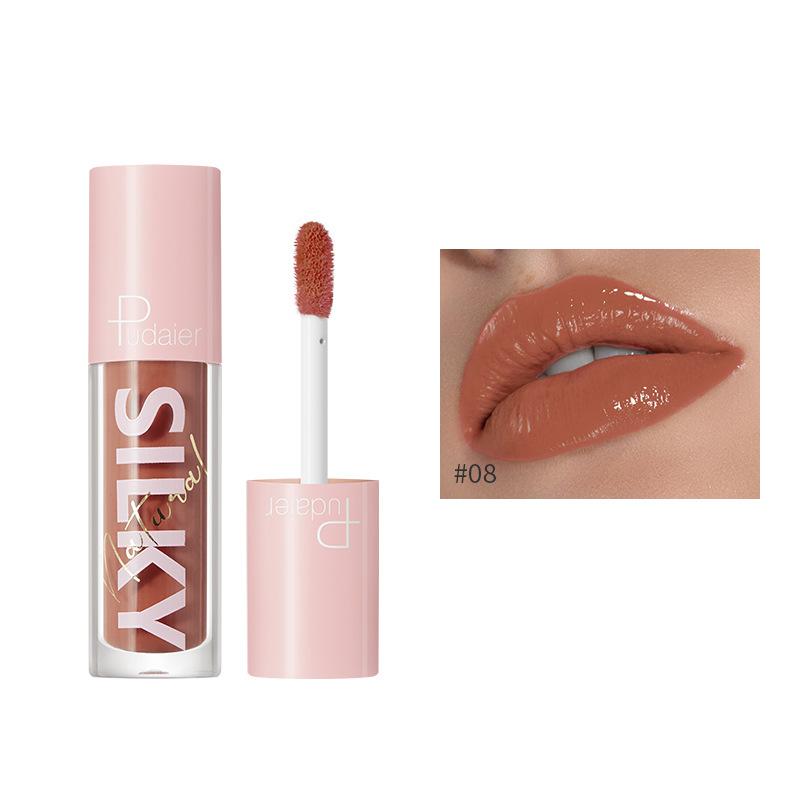 16 Farben Klarer Lipgloss Lipgloss Antihaft-Cup Lipgloss Spiegel Feuchtigkeitsspendende Lip Glaze Feuchtigkeitsspendend