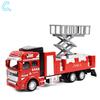 Ids Toy Fire Truck Model Alloy Diecast Inertia Fire Ladder Vehicle Rescue Transport Car Educational Toys for Children Boys Gift