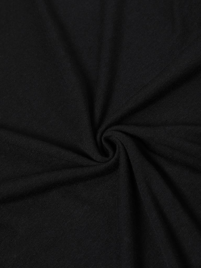 Oversized T Shirt Black Pixel Art Cartoon Character Music Notes Keep True To One Dream Print Casual Streetwear Women's Top