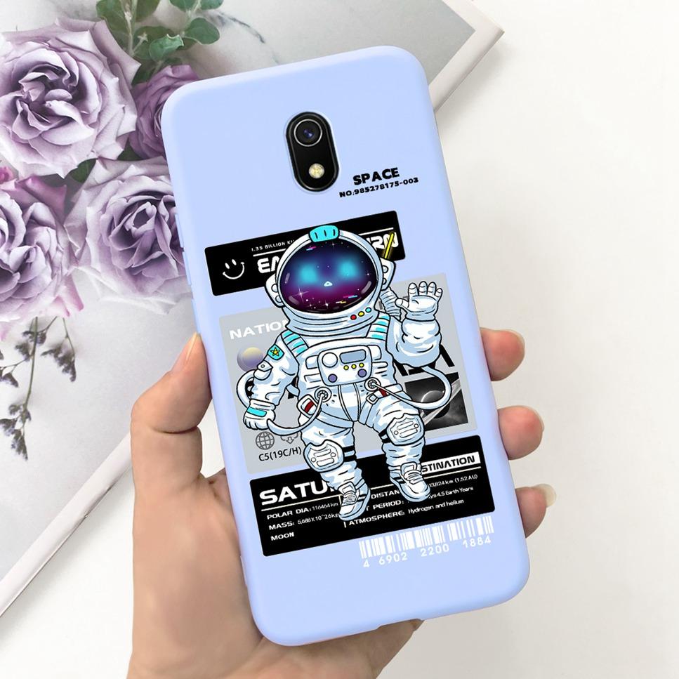 Cover For Xiaomi Redmi 8A Case Cartoon Dinosaur Astronaut Soft Silicone Cover For Xiaomi Redmi8A 8 A 8a 6.22" Phone Case Fundas