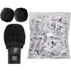 ordercos Microphone Cover, Disposable, Individually Wrapped, Bulk Purchase, Black, Splash Prevention, Microphone Windshield, Non-Woven Fabric, Karaoke
