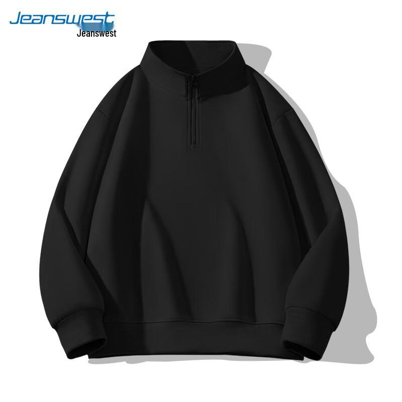 

JEANSWEST Men s Half-Zip Stand-Collar Sweatshirt 3XL