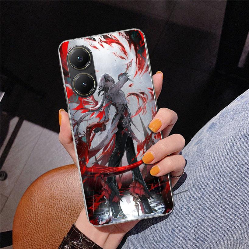 Arlecchino Genshin Impact Phone Case For Xiaomi Poco X7 X6 X5 Pro F7 Ultra Redmi 15C 15 13C 13 12C 12 10 10A 10C 9 9A 9C 9T Cove