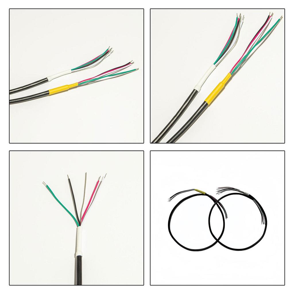 Guitar Pickup Cable 4 Conductor Shielded Wire PVC Tubing for Electric Guitar Bass Repair and Installation Projects