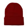 Jednobarevná oversized pletená čepice Zimní teplá akrylová čepice Pánská dámská Minimalistický styl