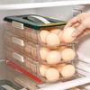 Refrigerator Egg Storage: Automatic Rolling Food-Grade Rack for Fresh-Keeping
