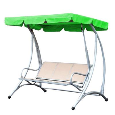 Balanço de Jardim/Pátio de 3 Lugares com Toldo Protetor Solar Bloqueador de UV Impermeável Cobre Superior do Assento