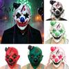Únik z tajné místnosti Kostým Hrůza Halloween Latexová Maska pro Dospělé, Strašidelný Klaun Cosplay Rekvizita, Děsivý Párty Vystoupení Oblečení Kapuce na Celou Hlavu Kostým,