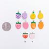 Fruit Pendants: Pineapple, Grape, Peach, Carrot, Strawberry