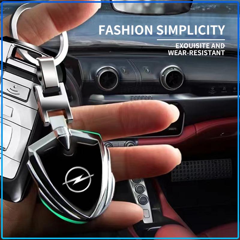 1Pcs 3D Metal Alloy Car Keychain Emblem Badge Accessories For Opel crosa d astra h insignia astra j zafira b mokkaastra vivaro astra g