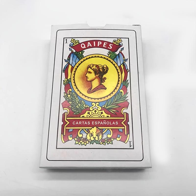 Large Size 62x95cm Playing Cards Set 2 Pcs with 80 Poker Chips Spain QAIPES Paper Poker 50 Game