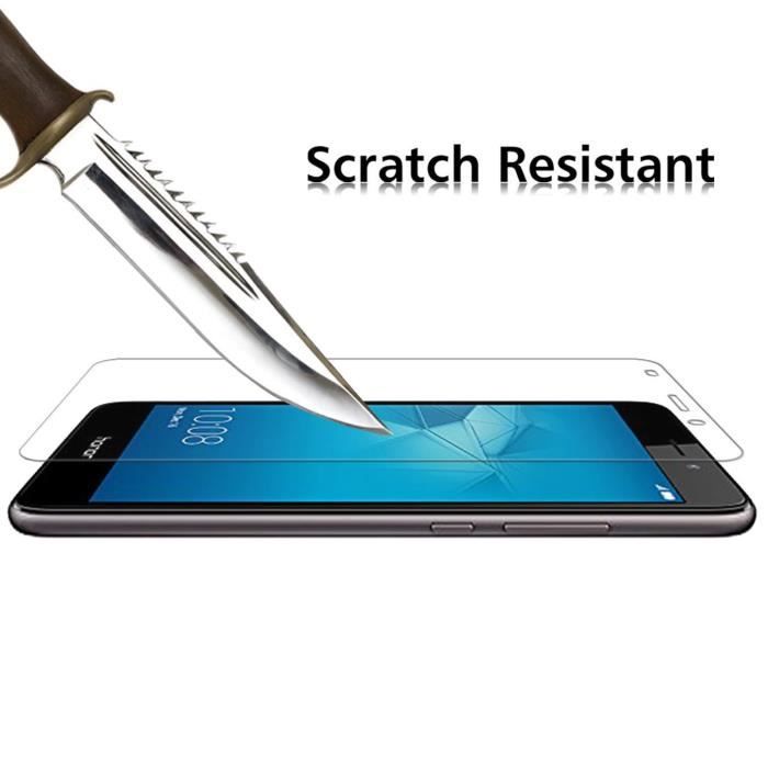 Huawei HONOR 5C Tempered Glass - [Pack 2] Ultra Resistant Screen Protector Glass Film [Phonillico®]