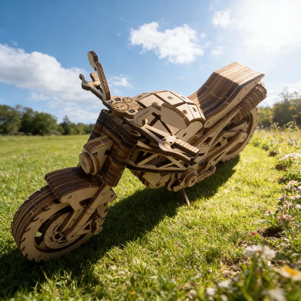 Wooden Motorcycle Toy Puzzle DO-IT-YOURSELF 3D Perfect Ideal for Learning Birthday Gifts Christmas Gifts Halloween Gifts