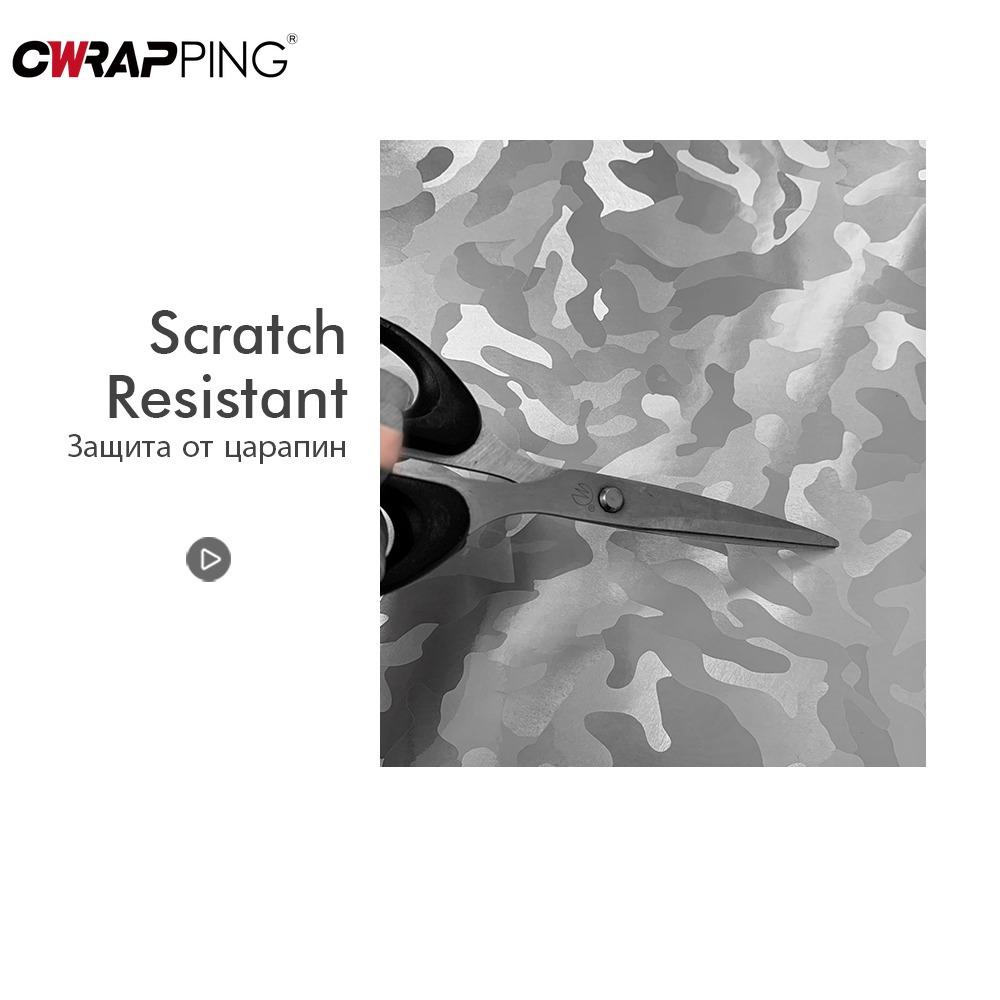 50cmx300cm Car Glossy Ghost Silver Grey Vinyl Wrap Film with Air Release for Auto Motorcycle Stickers Decals Accessories