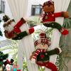 Santa Snowman Deer Christmas Curtain Buckle Cartoon Curtain Decoration Plush Doll Curtain Holder