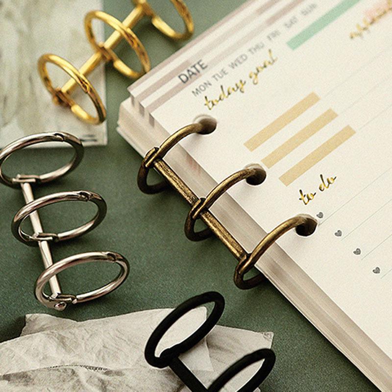 Universal Metal Binder Rings, 3-Hole & 6-Hole, for Calendars, Photo Albums, and DIY Projects