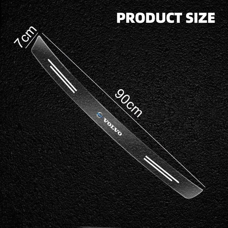 new Car Rear Bumper Trunk Sill Transparent Protector Sticker For Volvo Rdesign XC60 XC90 XC40 V50 V60 V40 EX30 S60 C30 V70 S90 A ari123