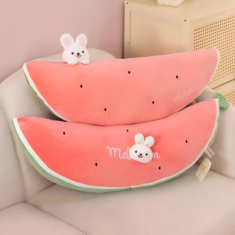

Creative Watermelon Rabbit Plush Pillow: Cute Healing Sofa Cushion & Children s Companion Gift 70 cm
